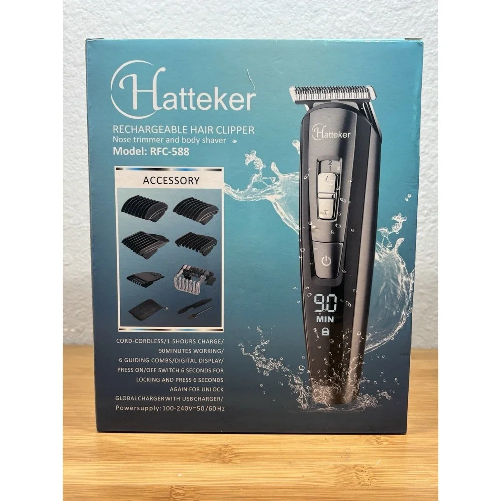 HATTEKER 5 In 1Professional Hair Clipper RFC-588